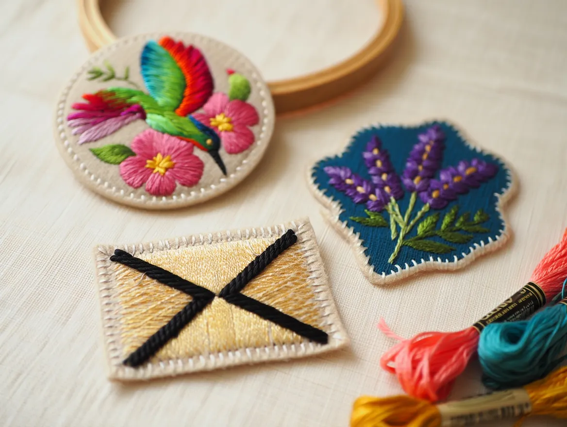 Decoratief borduurwerk voor jassen, tassen en accessoires